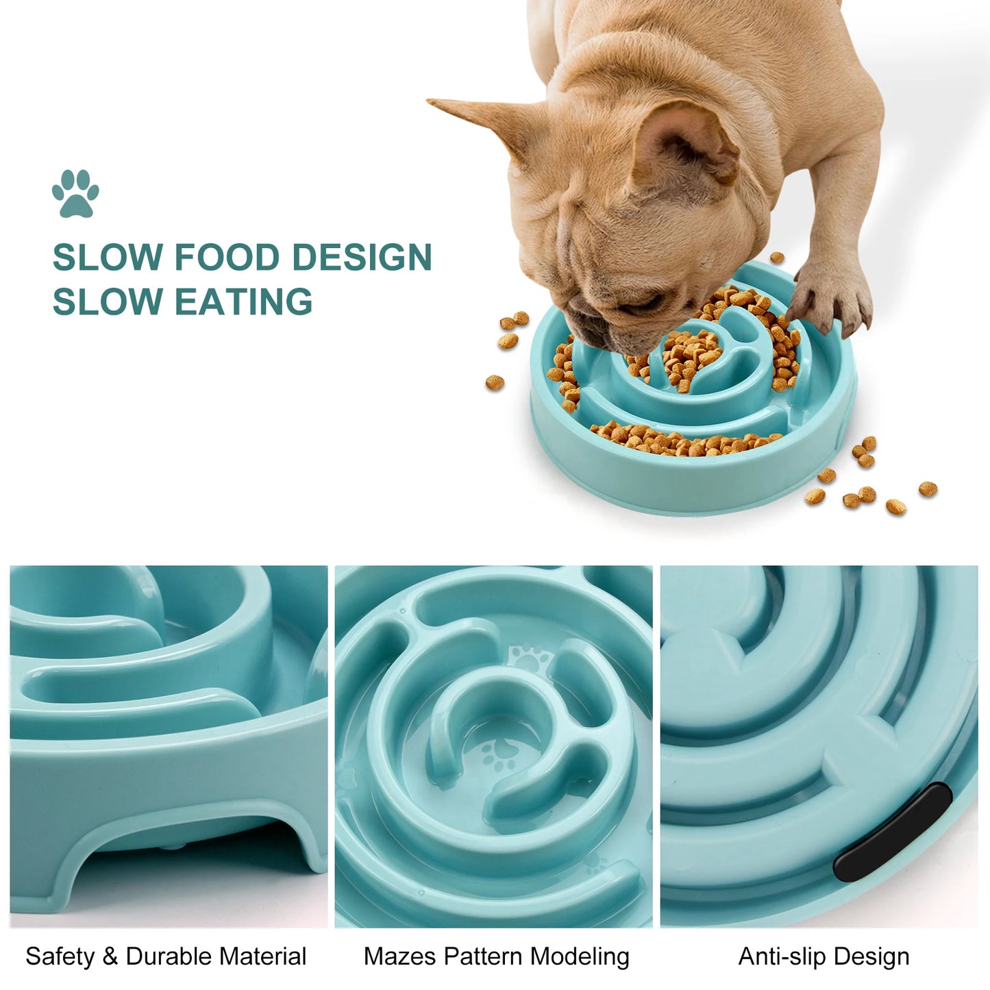 Wagmint Slow-Down Feeder Bowl