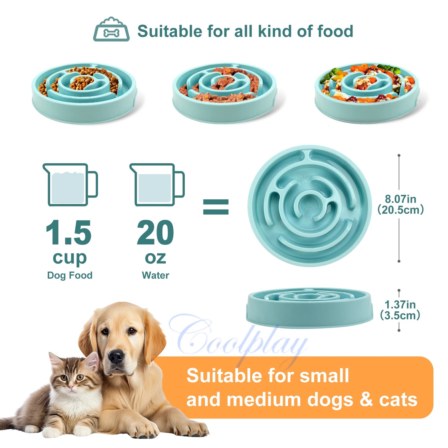 Wagmint Slow-Down Feeder Bowl